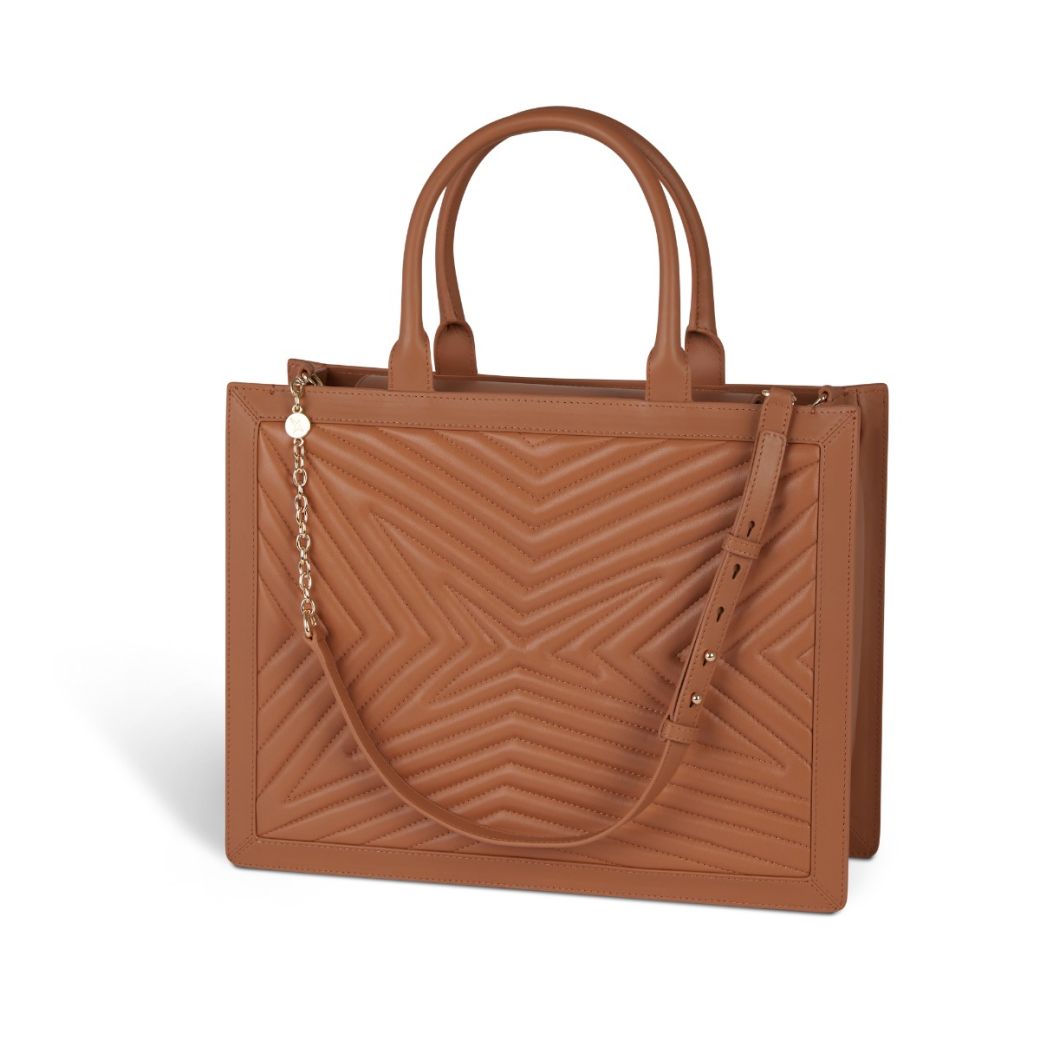 Sac cabas GM Une Princesse dans la Ville, camel