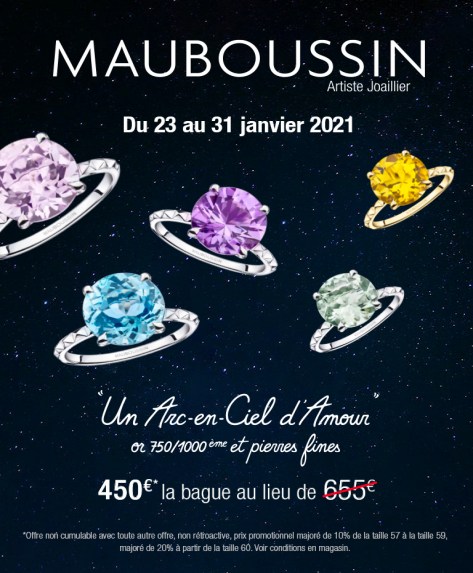 Bagues Un Arc-en-Ciel d'Amour