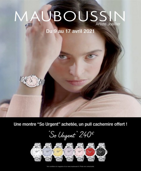 Une montre So Urgent = un pull assorti en cachemire