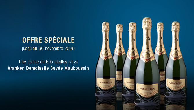 Offre spéciale fêtes - Vranken Demoiselle cuvée Mauboussin