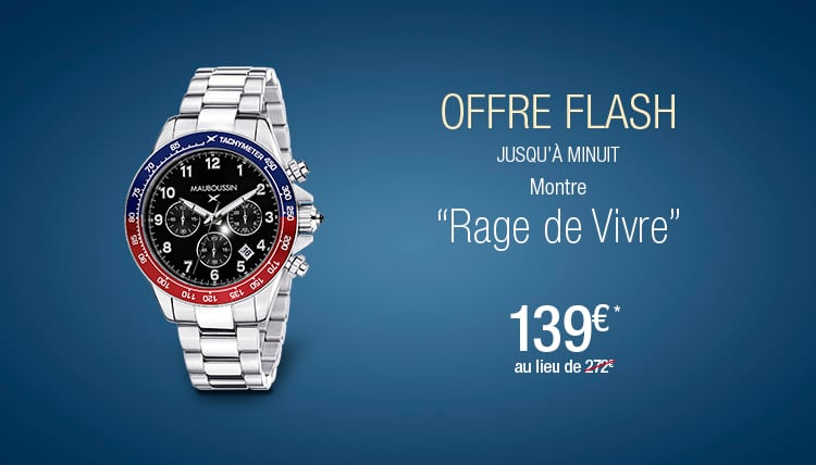 Offre Flash sur la montre Rage de Vivre 3