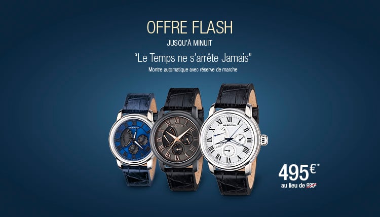 Offre Flash "Le temps ne s'arrête jamais"