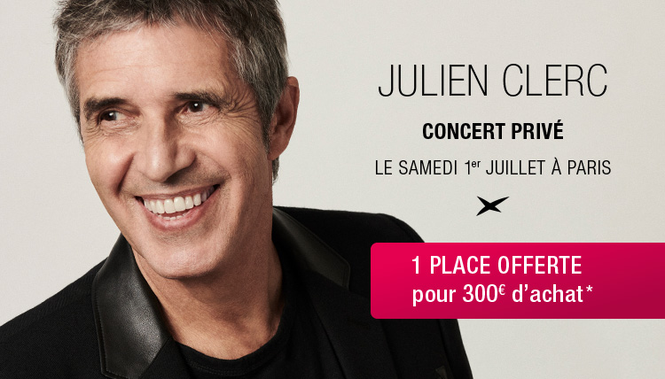 Assistez au concert privé de Julien Clerc