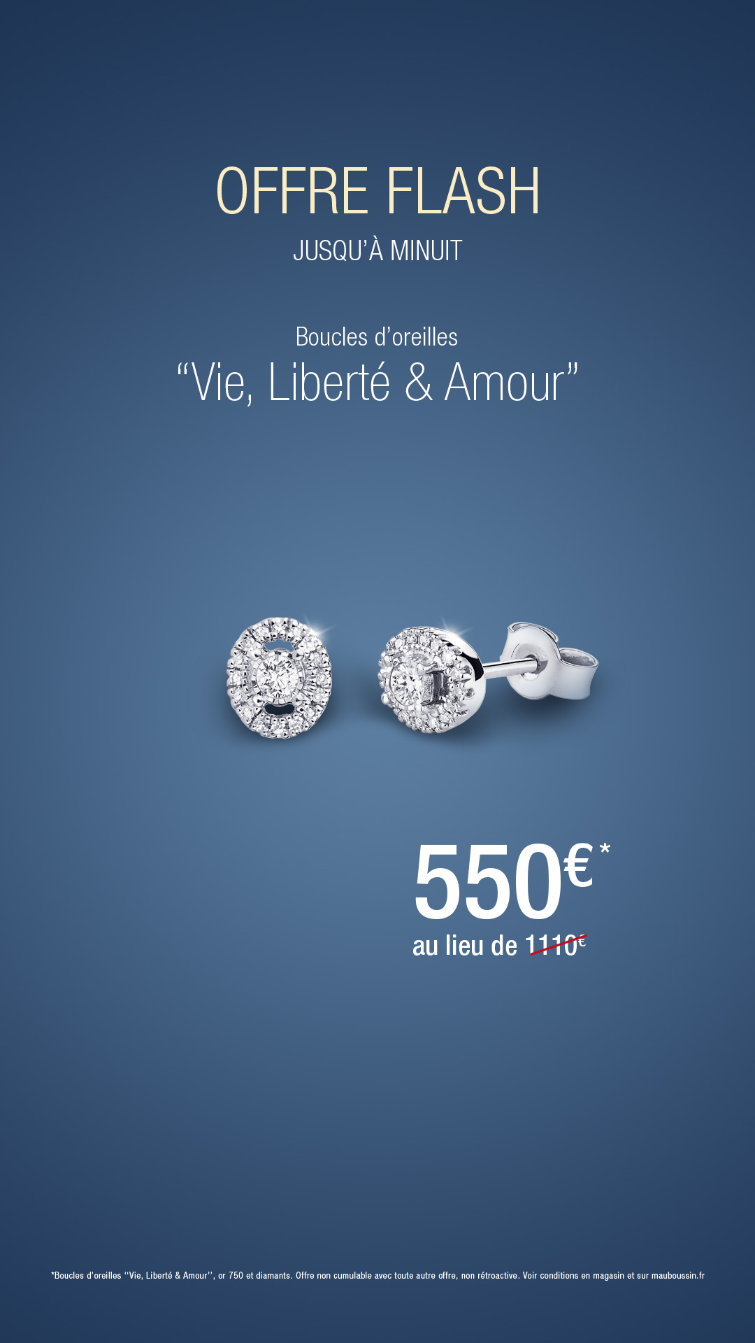 Offre flash Vie, Liberté et Amour