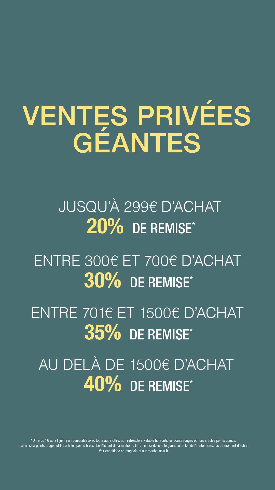 Ventes privées géantes 