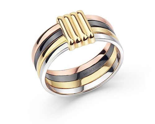 Bague solitaire Irrésistible et Délicieuse N°2 en platine et diamants