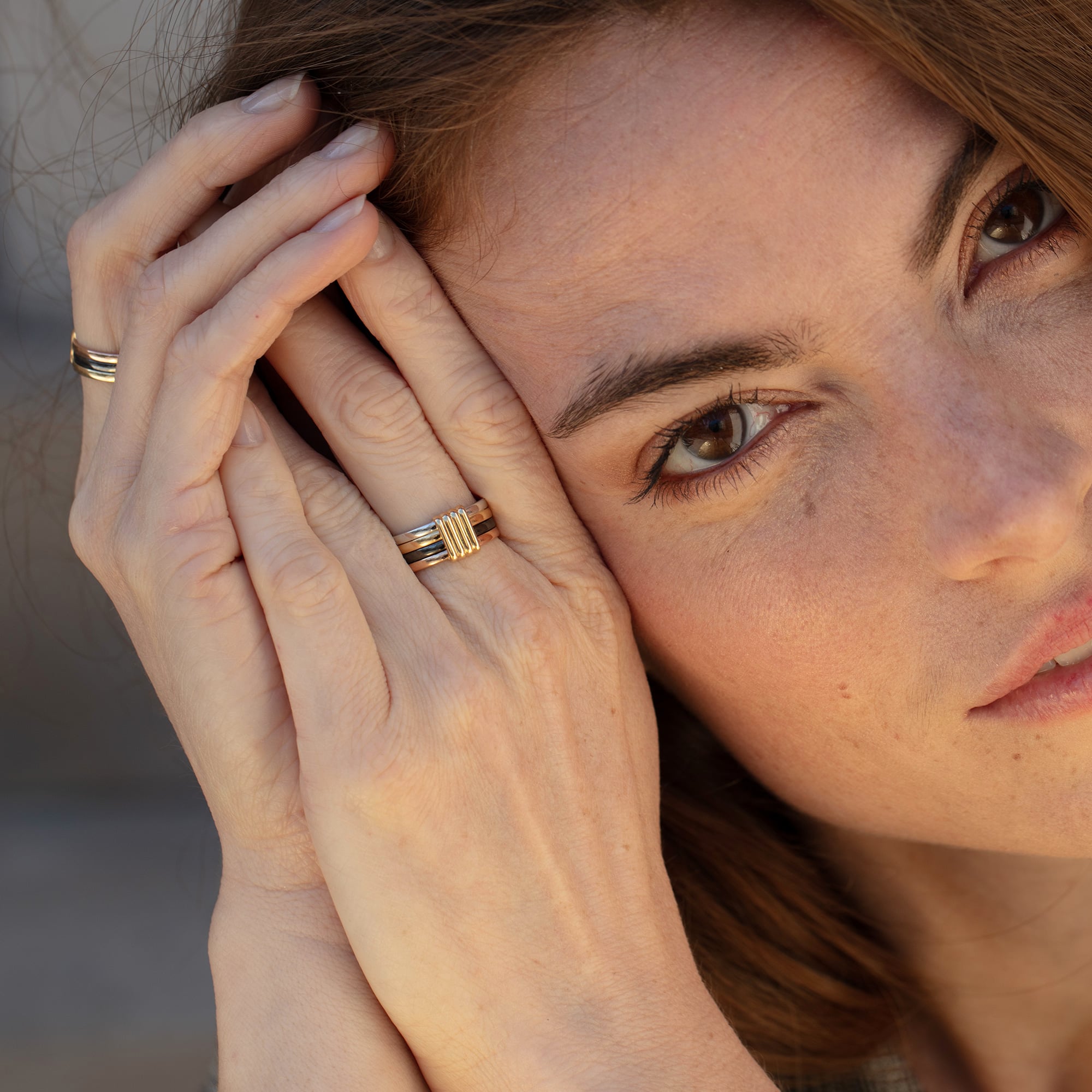 Bague Mauboussin Elegance française en or 750, 4 rangs