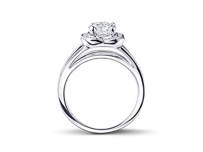 Bague solitaire Chance of Love N&deg;2 en or blanc et diamant